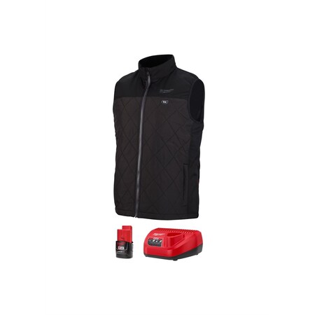 Milwaukee Tool M12 Heated Axis Vest Kit, Size Small (Black) 303B-21S